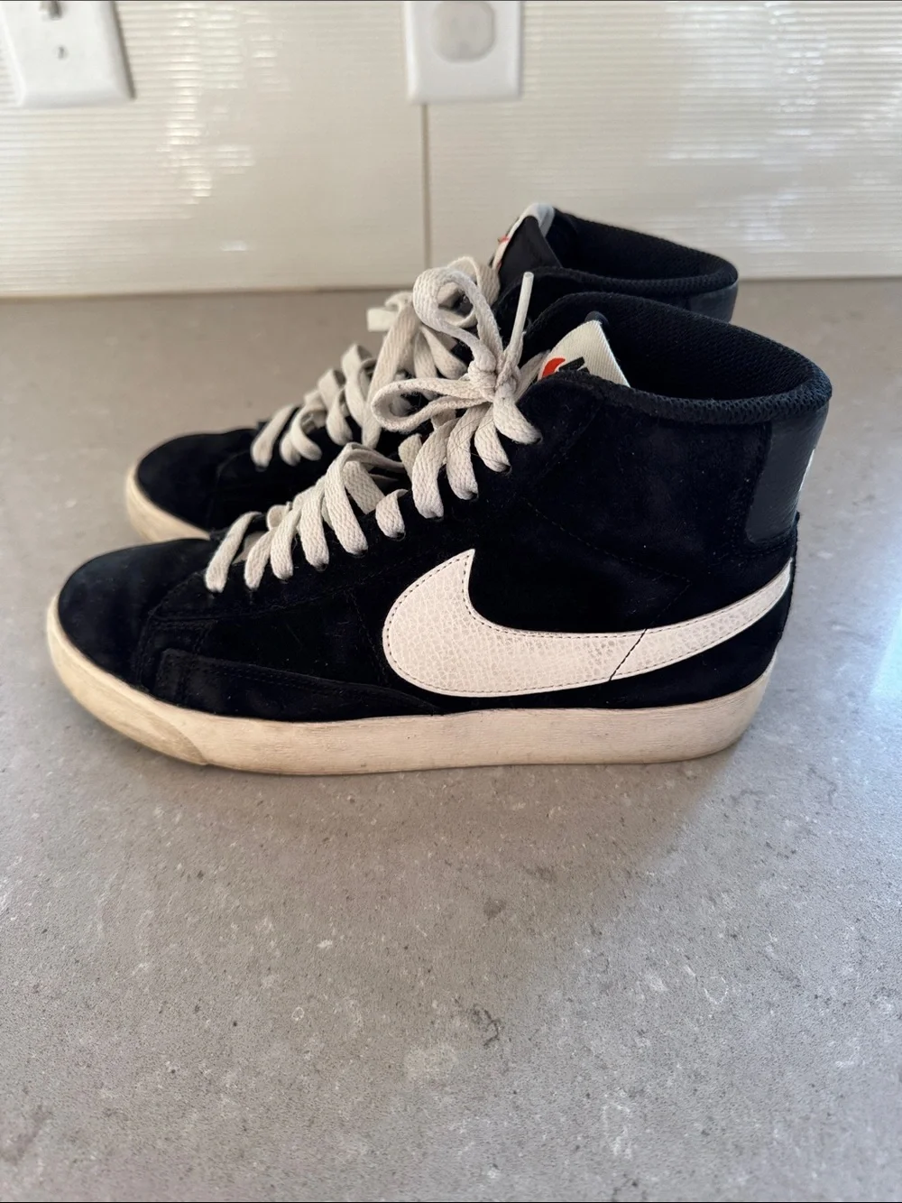 Nike Suede Blazer Sneakers with White Swoosh